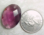 #229 - 25x18mm Glass W. German Faceted Bead