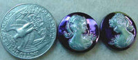 #289 - 18mm German Resin Cameo Set of Two