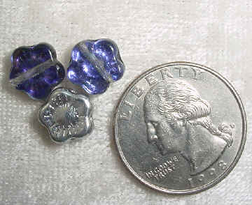 #67 - 10mm Glass Flower Beads