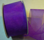 Purple Organza 1-1/2" Ribbon 25 yds