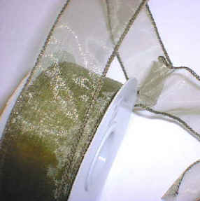 Willow Organza Wired Ribbon 1-3/8" - 25 yds