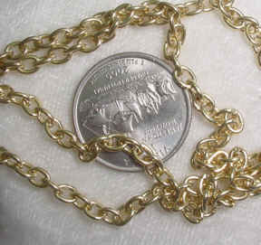 #107a - Gold Plate Chain 48"
