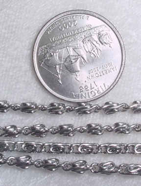 #107aa - Silver Plated Chain 36"