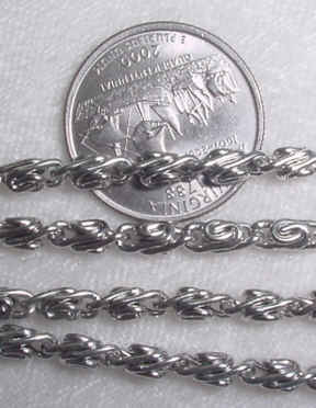 #107ee - Silver Plated Chain 36"