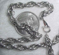 #107f - Silver Plated Chain 24"