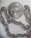 #107g - Silver Plated Chain 36"