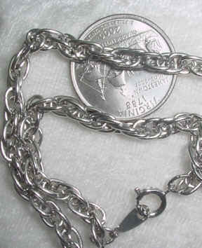 #107i - Silver Plated Chain 24"