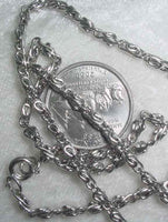 #107q - Silver Plated Chain 24"
