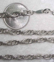 #107t - Silver Plated Chain 24"