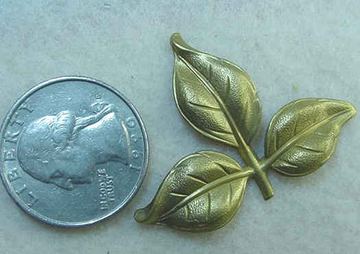 #113 - Brass Leaf Stamping