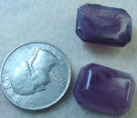 #173 - 20x15mm Glass Stone, Made in Japan, 2 Pieces