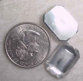 #233 - Acrylic Crystal Stone 20x14mm, 6 pieces