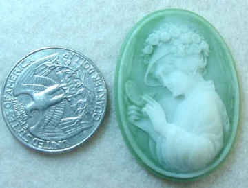 #234 - 40x30mm Molded Cameo, 1940's