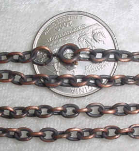 #245c - Victorian Look Antique Finish Chain 24"