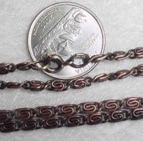 #245e - Victorian Look Antique Finish Chain 24"
