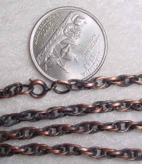 #245L - Victorian Look Antique Finish Chain 24"