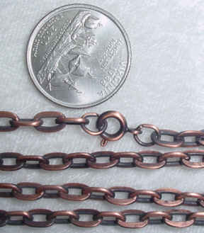 #245m - Victorian Look Antique Finish Chain 24"