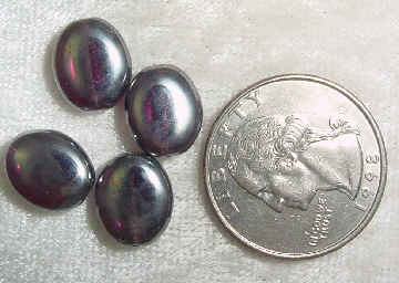 #324 - 12x10mm German Glass Bead, 4 Pieces
