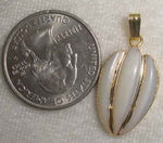 #372a - Gold Plate Mother of Pearl Pendant
