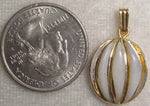 #372d - Gold Plate Mother of Pearl Pendant