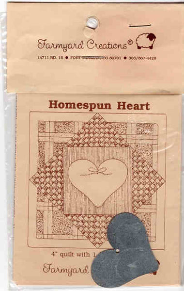 Home Spun Heart Pattern