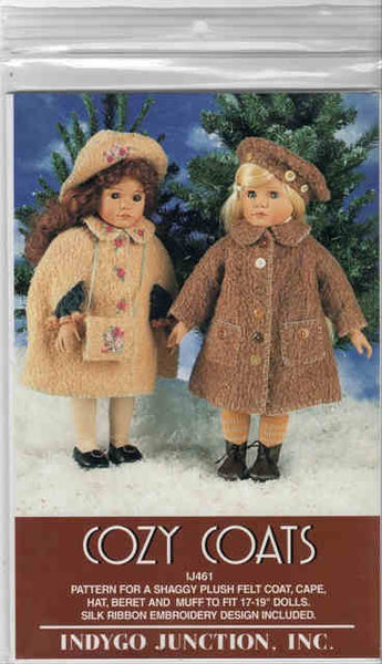 Cozy Coats Pattern for 17-19" Dolls