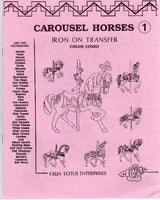Carousel Horses Iron Ons