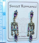 Sweet Romance Neo-Renaissance Earrings -Amethyst