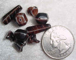#92 - Vintage Czech Glass Beads, 12 Pieces