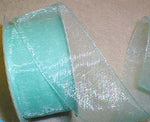 Aqua Organza 1-1/2" Ribbon 25 yds
