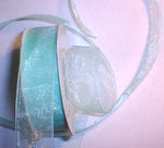 Aqua Organza 7/8" Ribbon 25 yds