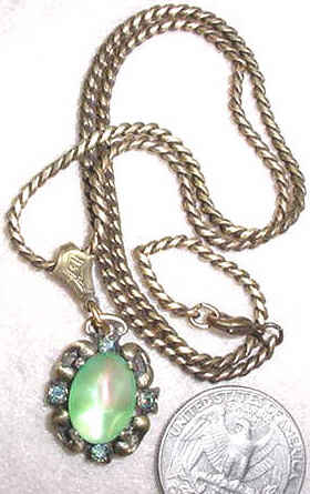 Fanciful Frost Necklace - Green