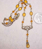 Rosary Necklace  - Topaz