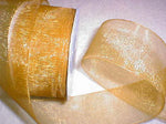 Ant. Gold Organza 1-1/2" Ribbon 25 yds