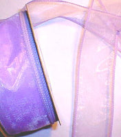 Orchid Organza Wired Ribbon 1-3/8" - 25 yds