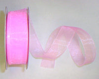 Pink Organza 7/8" Ribbon 25 yds