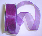 Purple Organza 7/8" Ribbon 25 yds