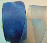 Smoke Blue Organza 1-1/2" Ribbon 25 yds