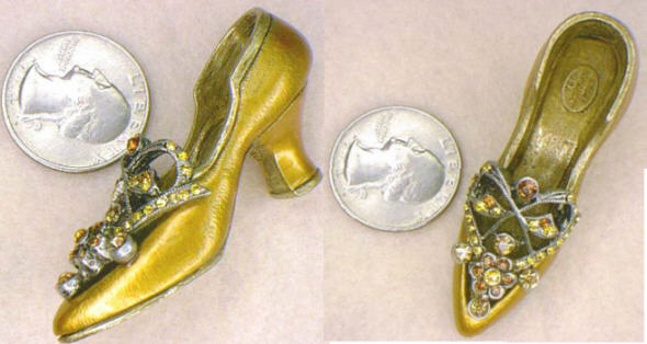 Golden Deco Miniature Shoe