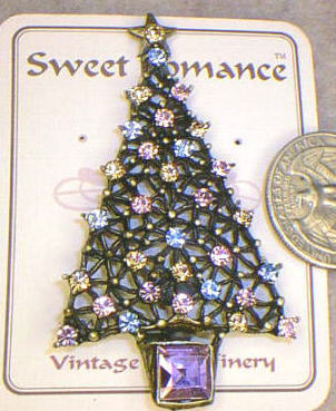 Christmas Tree Pin - Pastels